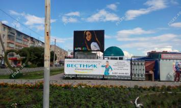 Светодиодный экран на Центральном рынке г. Южноуральск