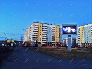 Светодиодный экран на пл. Ленина г. Братск
